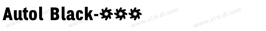 Autol Black字体转换 Autol Black字体转换